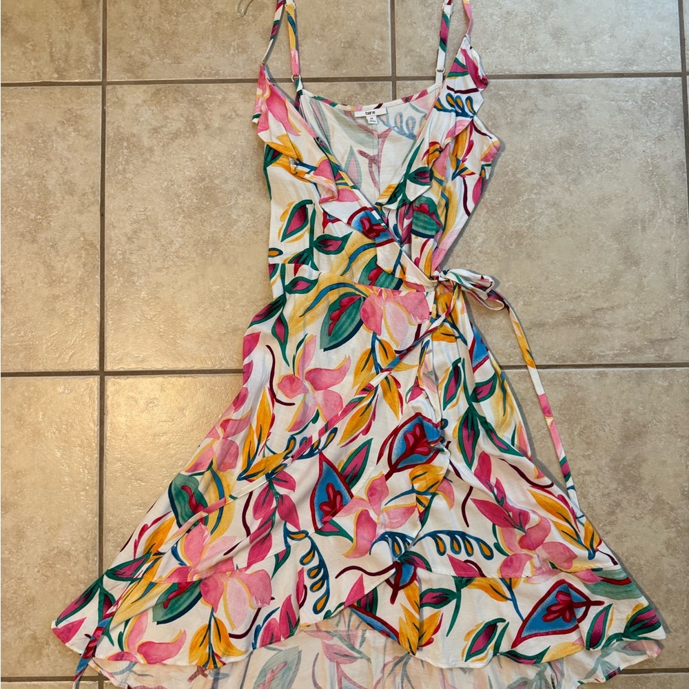 Bar III Vibrant Floral Midi Dress